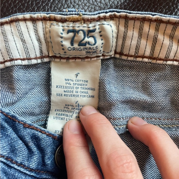 low rise jeans shorts! size 7 - Picture 2 of 2